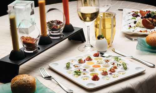 Tapas im Restaurant Silver Noteauf dem Silversea Luxuskreuzfahrtschiff Silver Spirit