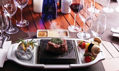 Menü im Restaurant The Grill auf dem Silversea Luxuskreuzfahrtschiff Silver Whisper