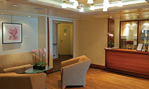 Spabereich auf dem Silversea Luxuskreuzfahrtschiff Silver Whisper