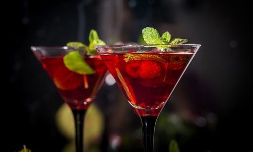 Cocktail auf dem Silversea Luxuskreuzfahrtschiff Silver Whisper