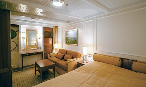 De-Luxe Außenkabine auf dem Segelschiff Sea Cloud Spirit