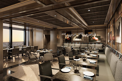 Blick in Steakhouse Marble und Grill