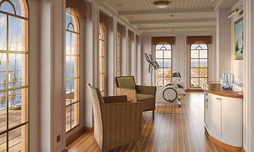 Wellnessbereich auf dem neuen Segelschiff der Reederei Sea Cloud Cruises