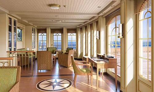 Bibliothek auf der neuen Windjammer