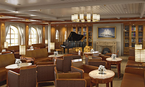 Lounge auf dem Segelschiff Sea Clud Spirit