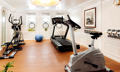 Fitnessraum auf dem Segelschiff Sea Cloud II