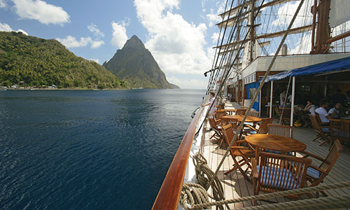 auf dem Segelschiff Sea Cloud II