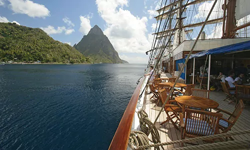 auf dem Segelschiff Sea Cloud II