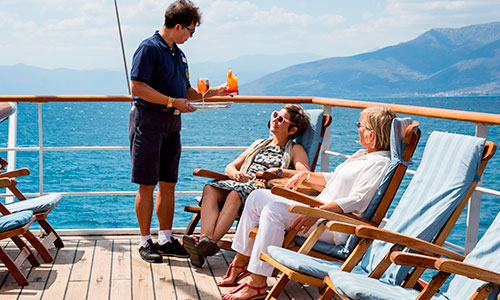 Service an Bord der Windjammer SEa Cloud